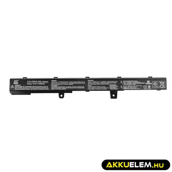 Utángyártott laptop akkumulátor ULTRA A31N1319 A41N1308 Asus X551 X551C X551CA X551M X551MA X551MAV F551 F551C F551M R512C R512CA R553L - GreenCell