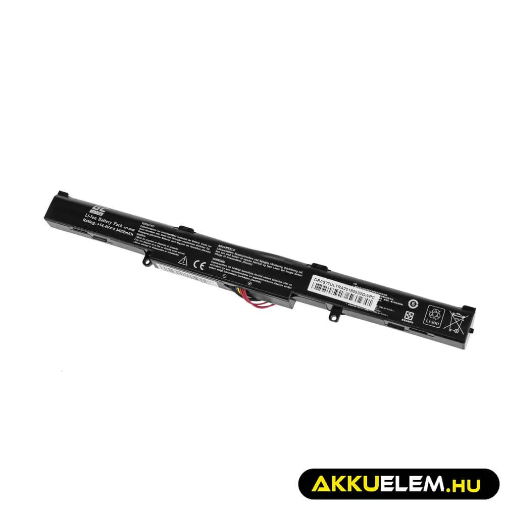 Utángyártott laptop akkumulátor ULTRA A41-X550E Asus A450 A550 F550 K550 R510 R510D R510DP X450 X550 X550D
