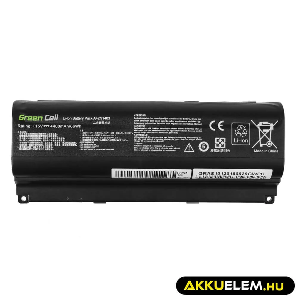 Utángyártott laptop akkumulátor A42N1403 Asus ROG G751 G751J G751JL G751JM G751JT G751JY