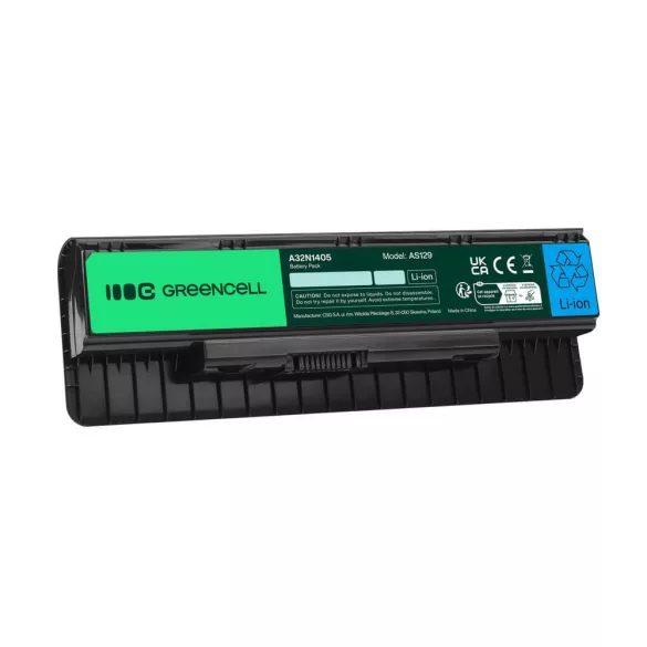 Utángyártott laptop akkumulátor A32N1405 Asus G551 G551J G551JM G551JW G771 G771J G771JM G771JW N551 N551J N551JM N551JW N551JX - GreenCell