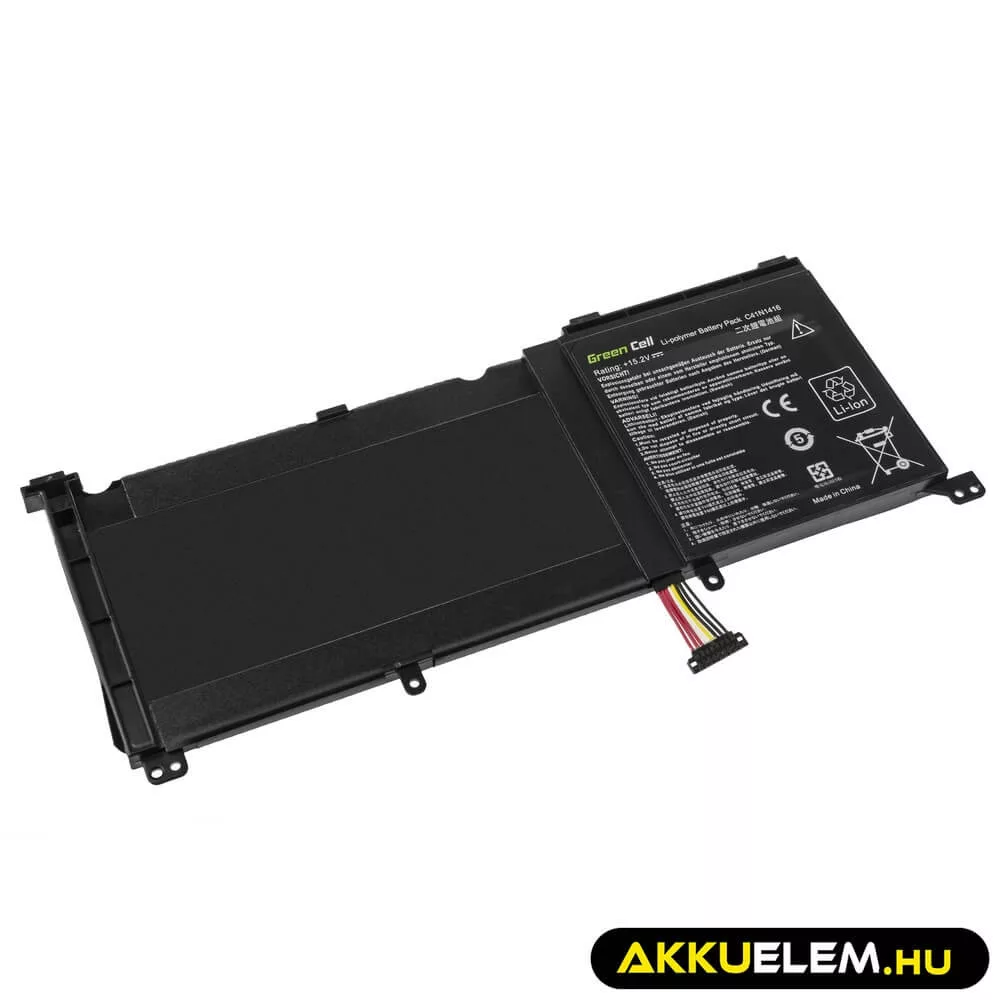 Utángyártott laptop akkumulátor C41N1416 Asus G501J G501JW G501V G501VW i Asus ZenBook Pro UX501 UX501J UX501JW UX501V UX501VW