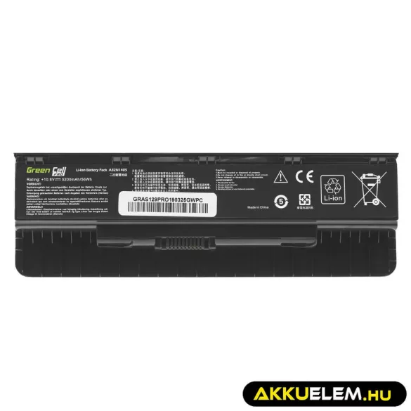 Utángyártott laptop akkumulátor PRO A32N1405 Asus G551 G551J G551JM G551JW G771 G771J G771JM G771JW N551 N551J N551JM N551JW N551JX - GreenCell