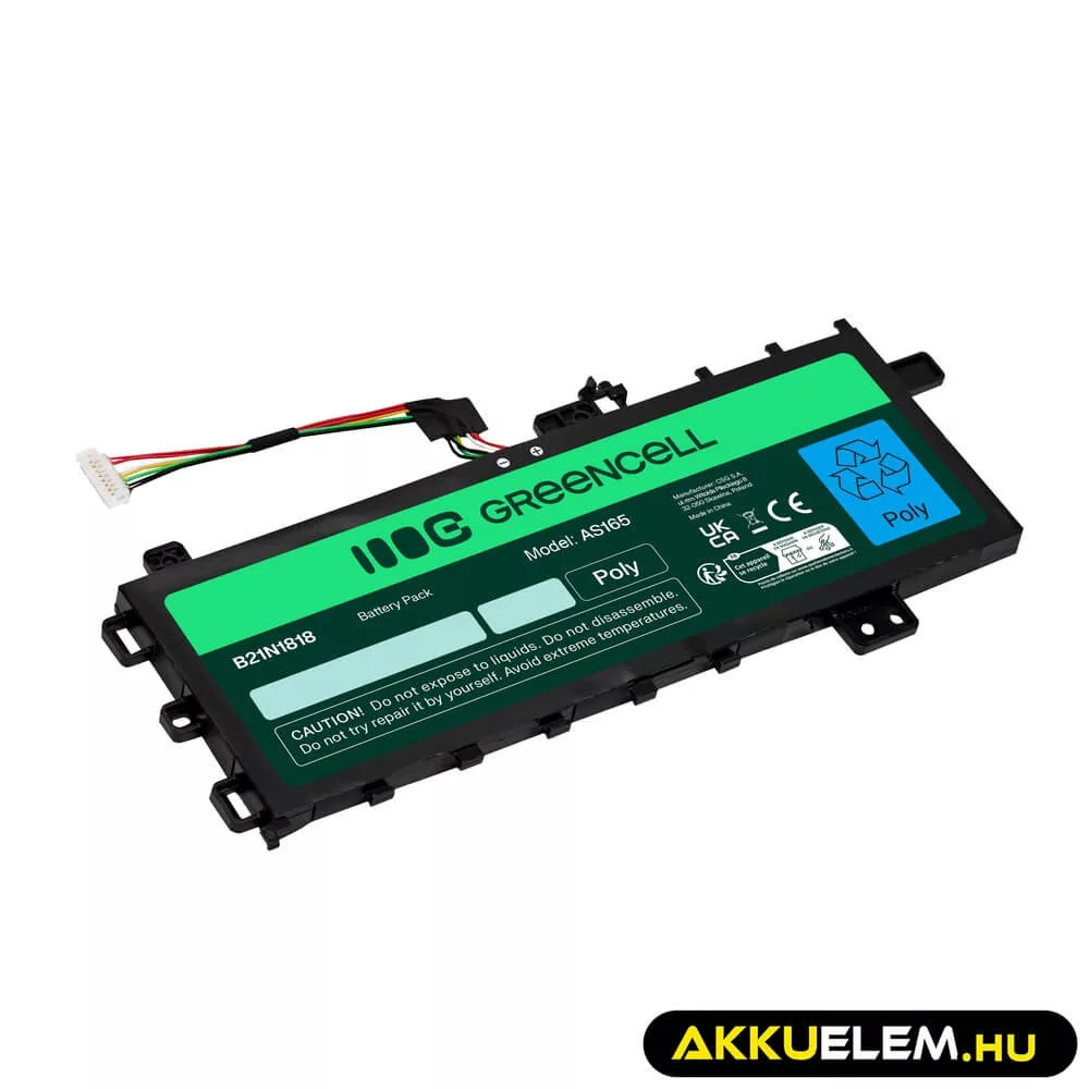 Utángyártott laptop akkumulátor B21N1818 C21N1818-1 Asus VivoBook 15 A512 A512DA A512FA A512JA R512F R512U X512 X512DA X512FA X512FL