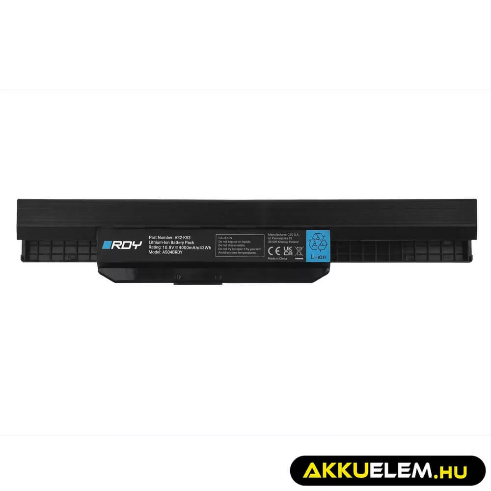 Utángyártott laptop akkumulátor A32-K53 Asus K53 K53E K53S K53SJ K53SV K53T K53U