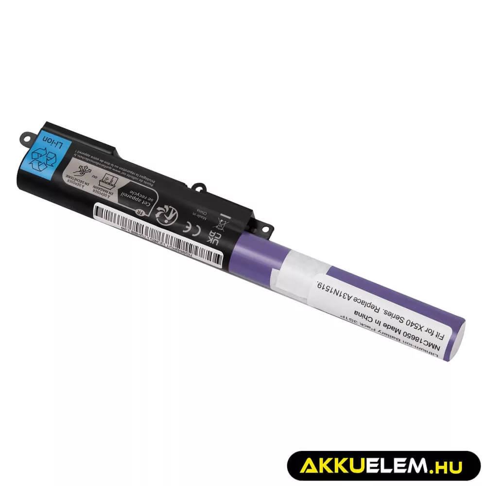 Utángyártott Laptop laptop akkumulátor A31N1519 Asus A540S F540 F540L F540S R540 R540L R540LA R540S R540SA X540 X540L X540S X540SC X540YA