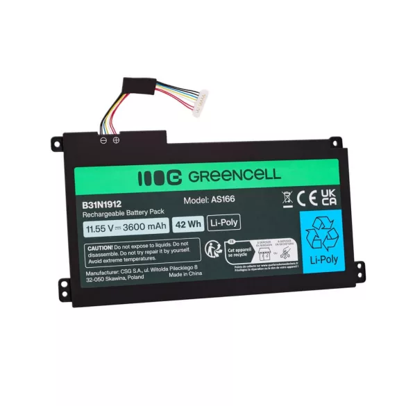 Utángyártott laptop akkumulátor Asus C31N1912 / B31N1912 3HWPP ASUS VivoBook 14: E410MA L410MA E410KA E510MA - GreenCell
