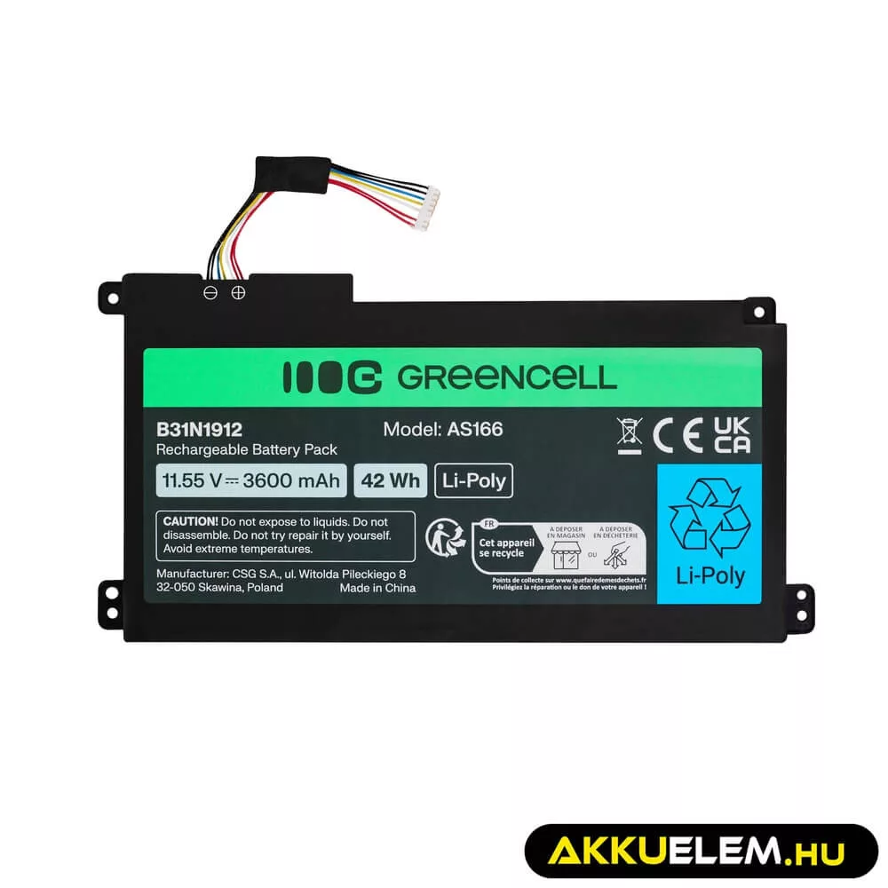 Utángyártott laptop akkumulátor Asus C31N1912 / B31N1912 3HWPP ASUS VivoBook 14: E410MA L410MA E410KA E510MA