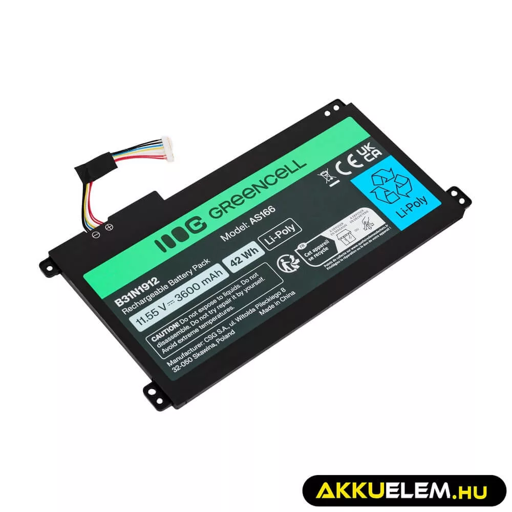 Utángyártott laptop akkumulátor Asus C31N1912 / B31N1912 3HWPP ASUS VivoBook 14: E410MA L410MA E410KA E510MA
