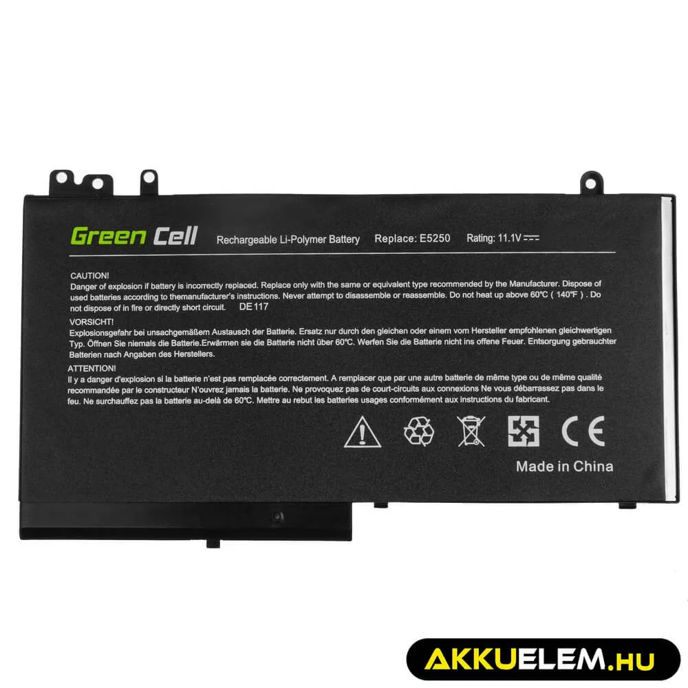 Utángyártott laptop akkumulátor RYXXH Dell Latitude 12 5250 E5250 14 E5450 15 E5550 11 3150 3160