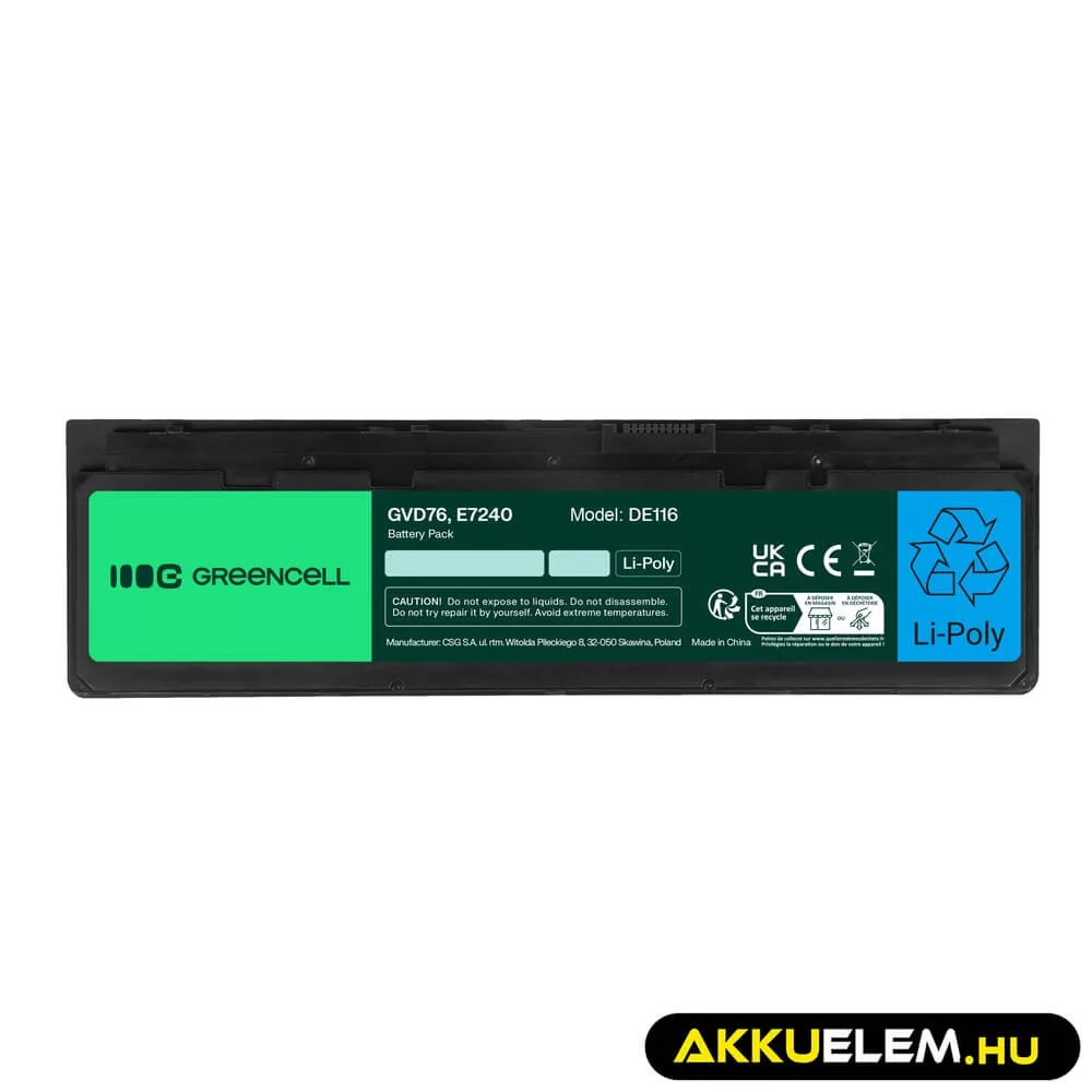 Utángyártott laptop akkumulátor WD52H GVD76 Dell Latitude E7240 E7250