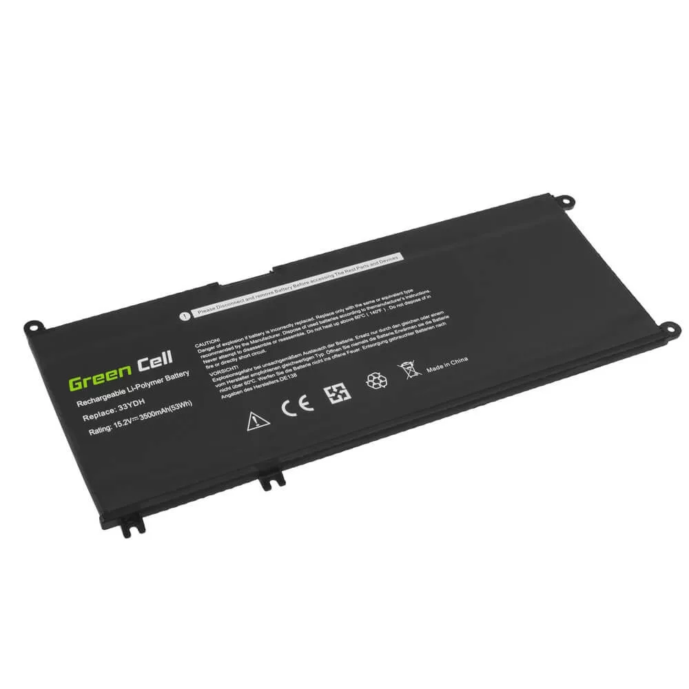 Utángyártott laptop akkumulátor 33YDH Dell Inspiron G3 3579 3779 G5 5587 G7 7588 7577 7773 7778 7779 7786 Latitude 3380 3480 3490 3590