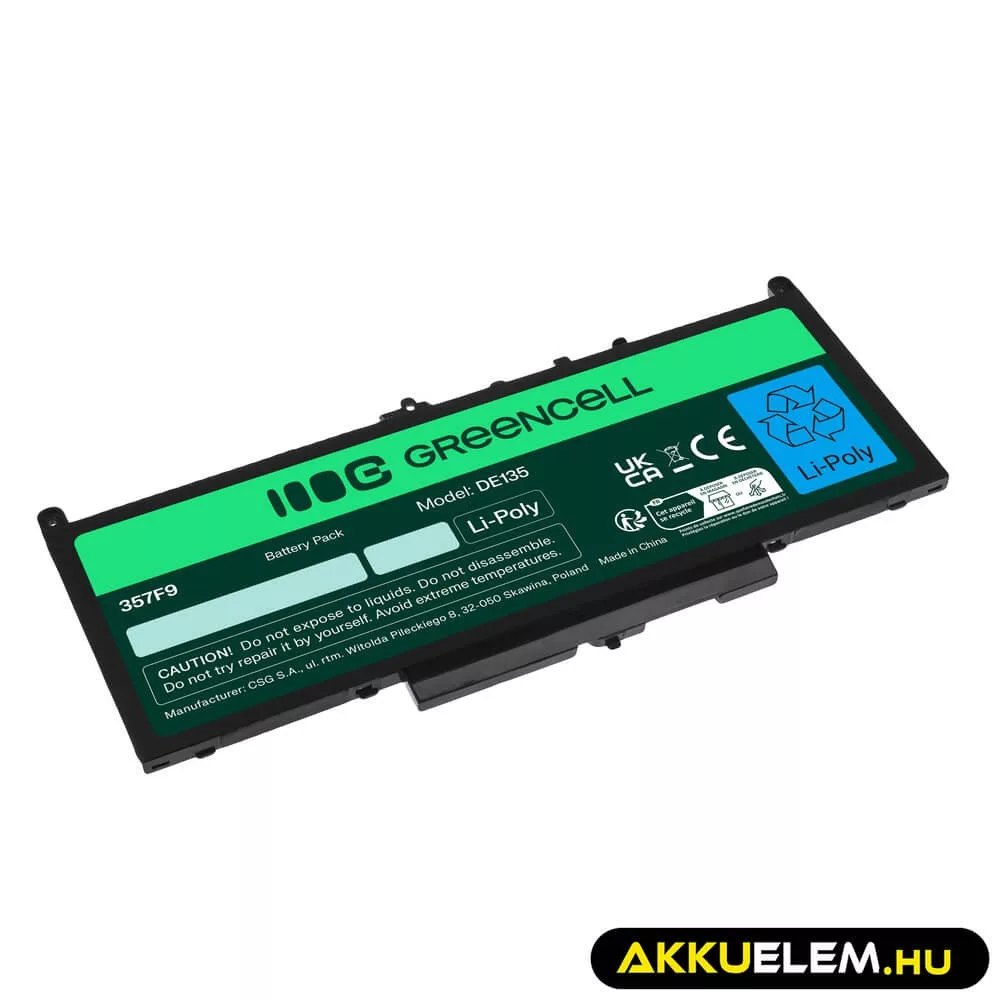Utángyártott laptop akkumulátor J60J5 Dell Latitude E7270 E7470