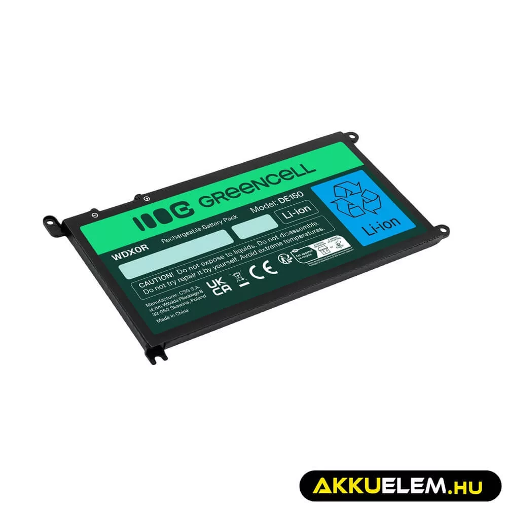 Utángyártott laptop akkumulátor WDX0R WDXOR Dell Inspiron 13 5368 5378 5379 14 5482 15 5565 5567 5568 5570 5578 5579 7560 7570 17 5770