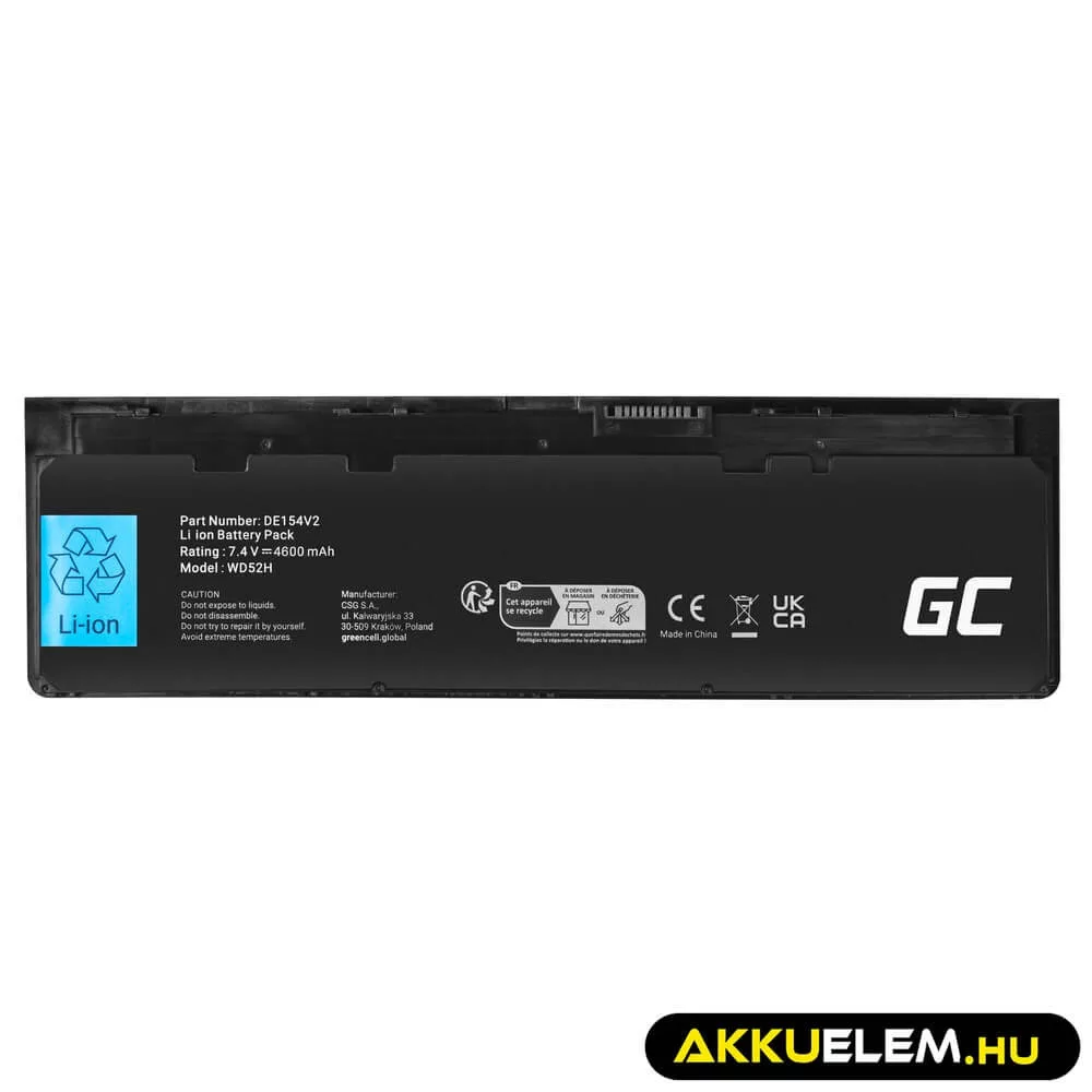 Utángyártott Laptop akkumulátor WD52H VFV59 Dell Latitude E7240 E7250