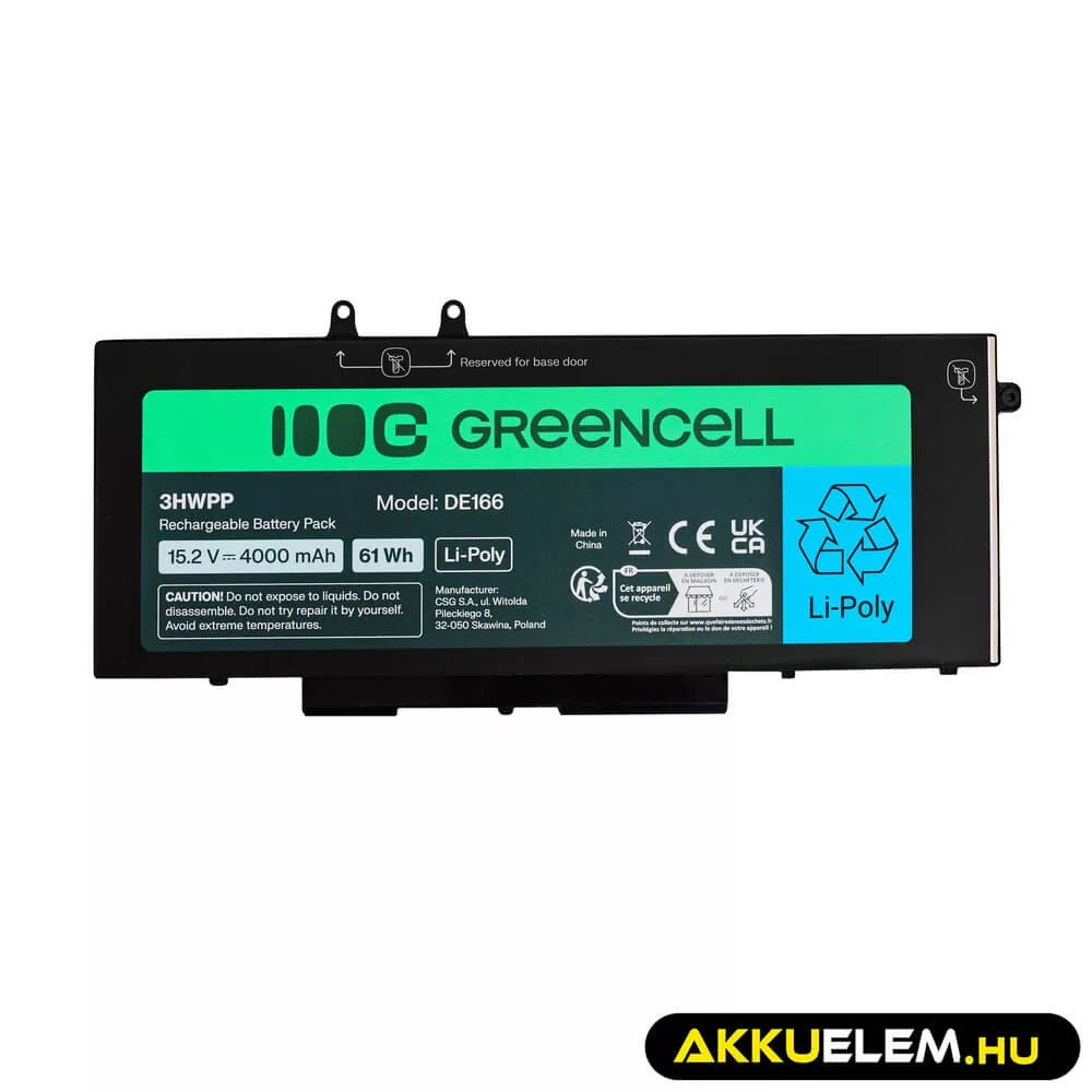 Utángyártott laptop akkumulátor Dell 3HWPP Dell Latitude 5400 5401 5410 5411 5500 5501 5510 5511 7591