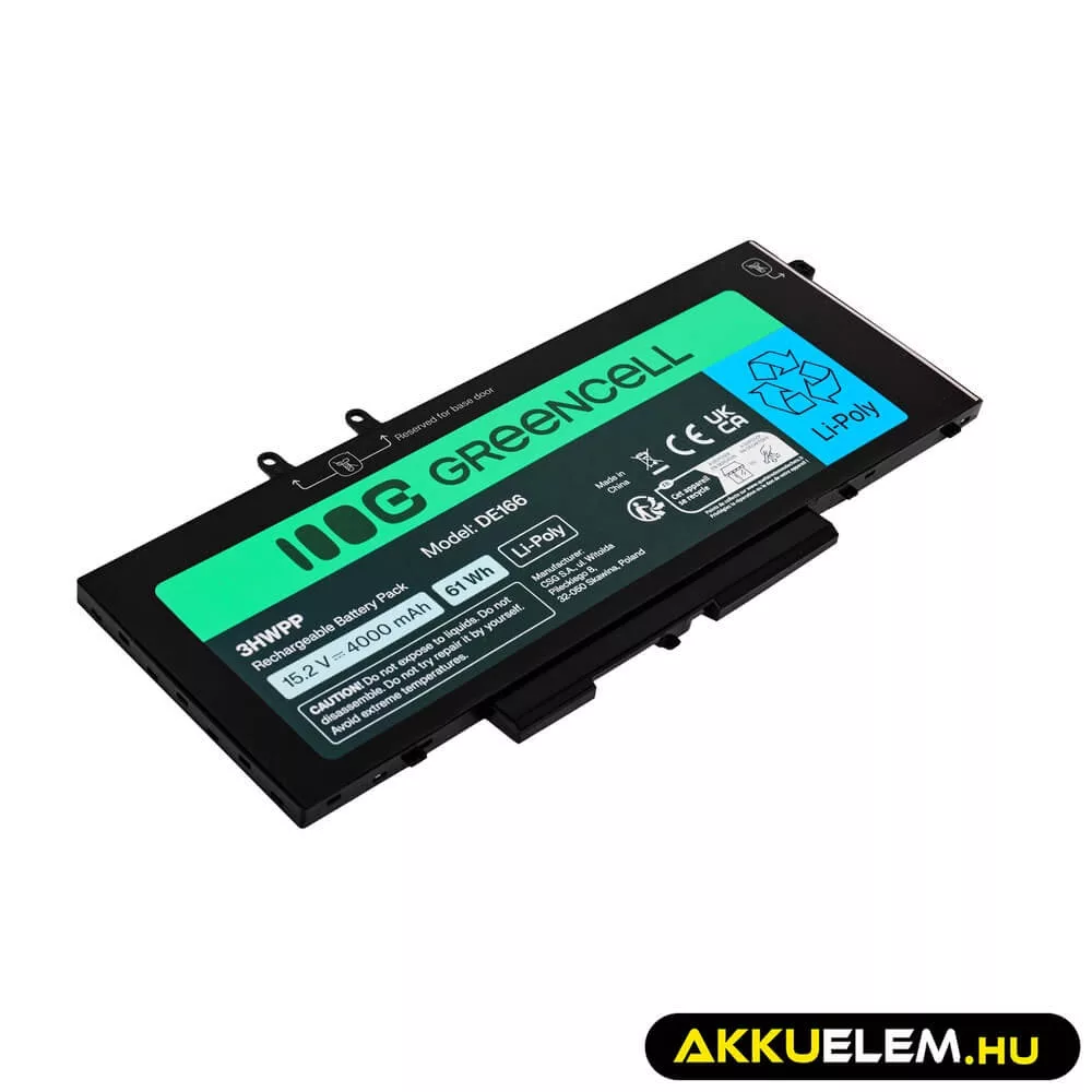 Utángyártott laptop akkumulátor Dell 3HWPP Dell Latitude 5400 5401 5410 5411 5500 5501 5510 5511 7591