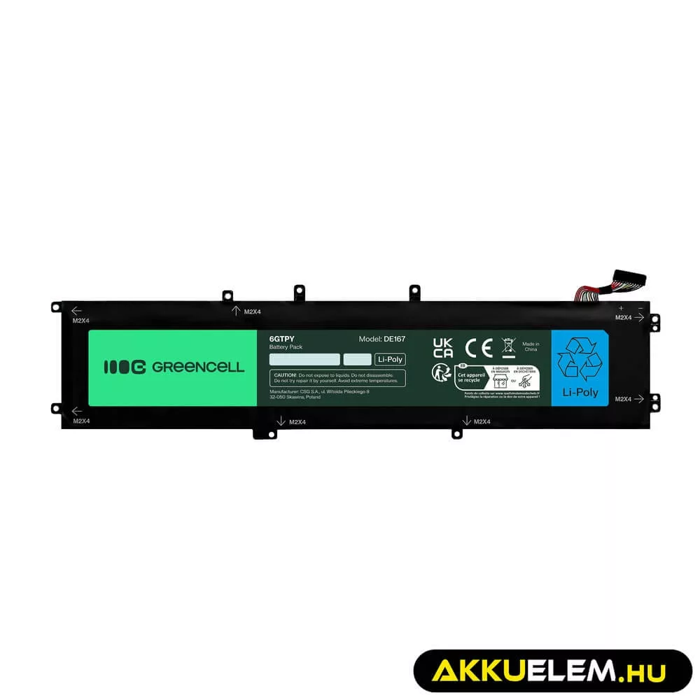Utángyártott laptop akkumulátor Dell 6GTPY GPM03 Dell Precision 5530 5520 5540 XPS15