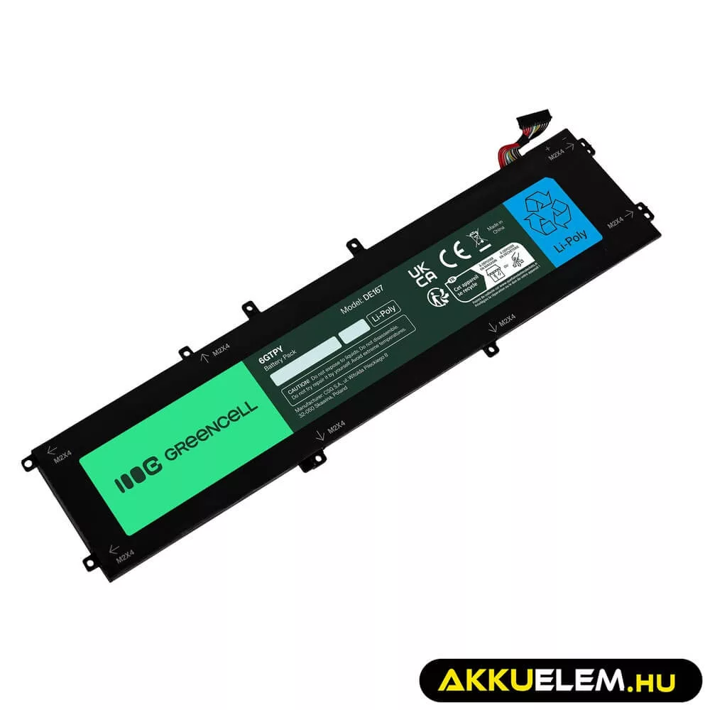 Utángyártott laptop akkumulátor Dell 6GTPY GPM03 Dell Precision 5530 5520 5540 XPS15