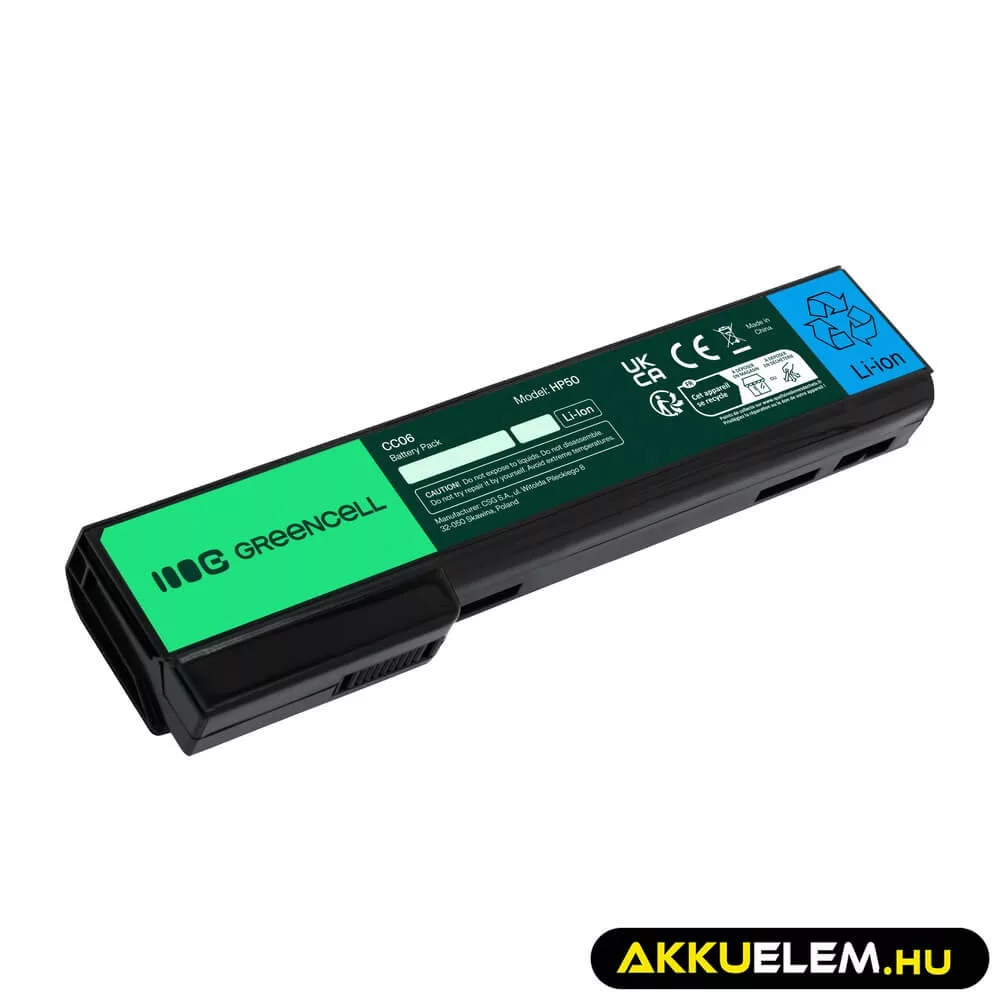 Utángyártott laptop akkumulátor CC06XL HP EliteBook 8460p 8460w 8470p 8560p 8570p ProBook 6460b 6560b 6570b