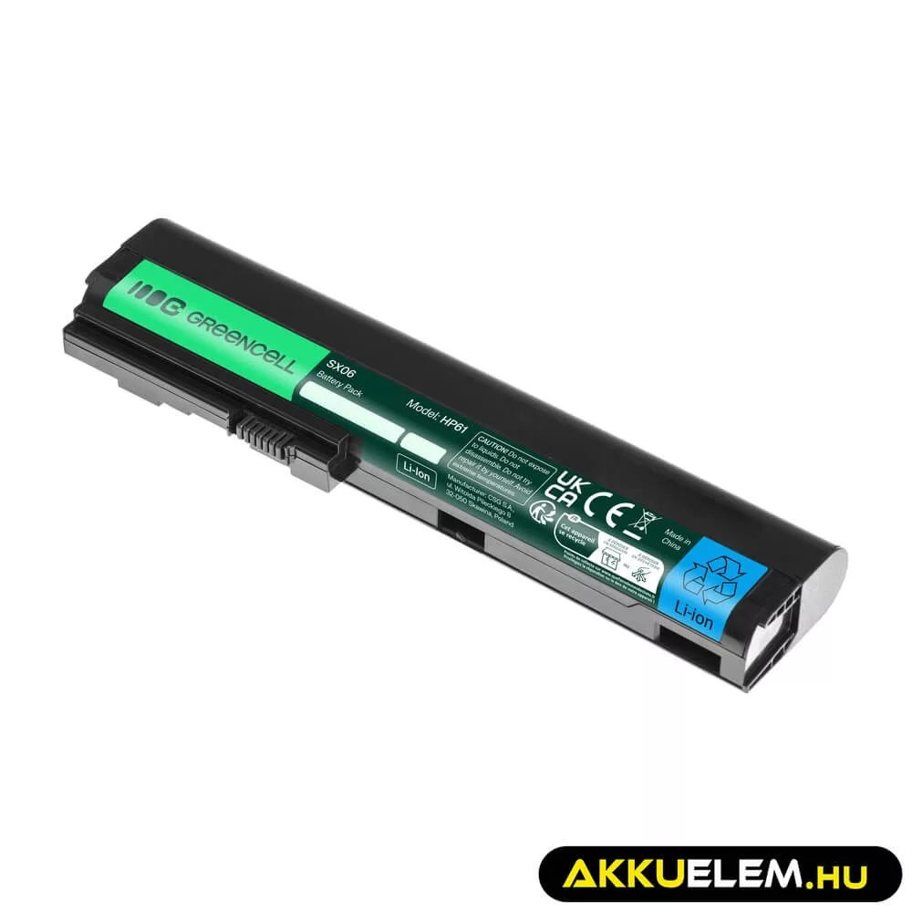 Utángyártott laptop akkumulátor SX09 HP EliteBook 2560p 2570p