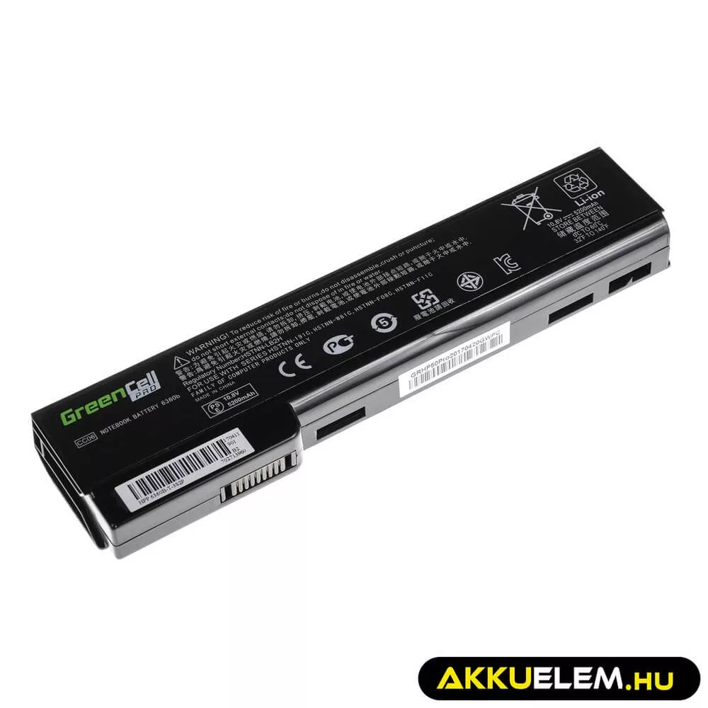 Utángyártott laptop akkumulátor PRO CC06XL HP EliteBook 8460p 8460w 8470p 8560p 8570p ProBook 6460b 6560b 6570b