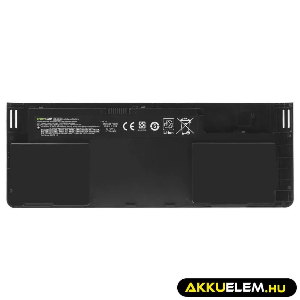 Utángyártott laptop akkumulátor OD06XL HSTNN-IB4F HP EliteBook Revolve 810 G1 G2 G3