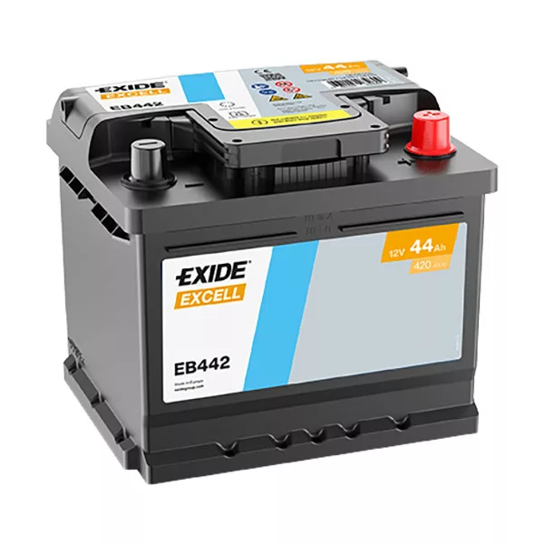 44Ah EXIDE Excell EB442 akkumulátor JOBB+ 44Ah EXIDE Excell EB442 akkumulátor JOBB+