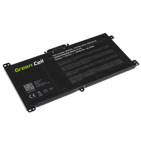 Utángyártott laptop akkumulátor BK03XL HP Pavilion x360 14-BA 14-BA015NW 14-BA022NW 14-BA024NW 14-BA102NW 14-BA104NW - GreenCell