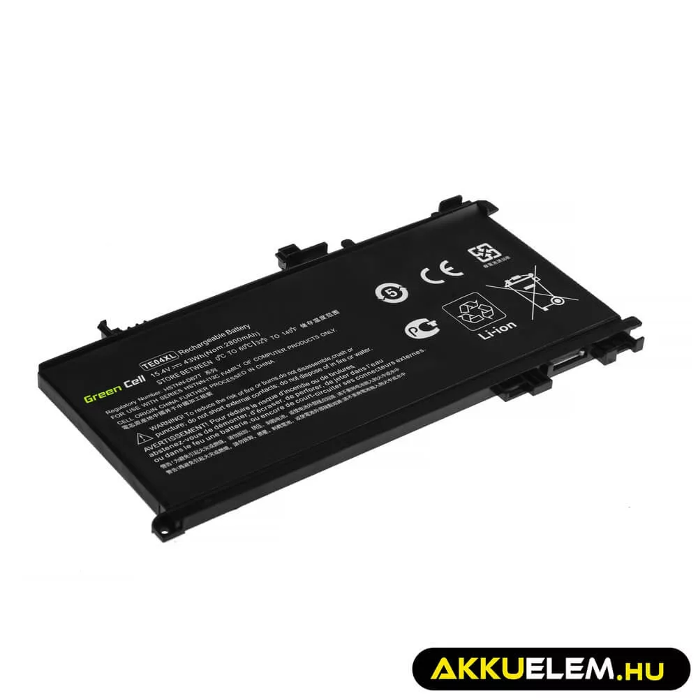 Utángyártott laptop akkumulátor TE04XL HP Omen 15-AX202NW 15-AX205NW 15-AX212NW 15-AX213NW HP Pavilion 15-BC501NW 15-BC505NW 15-BC507NW