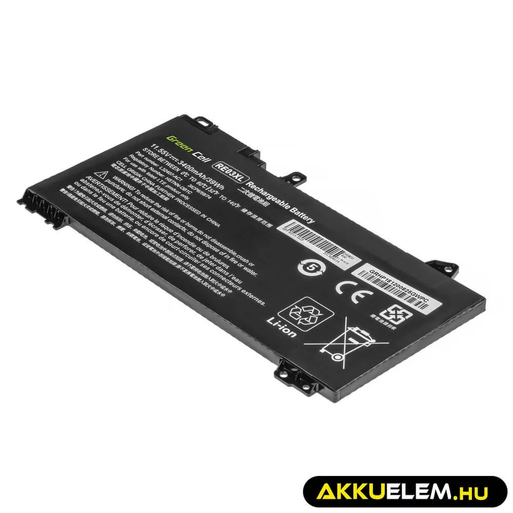 Utángyártott laptop akkumulátor RE03XL HP ProBook 430 G6 G7 440 G6 G7 445 G6 G7 450 G6 G7 455 G6 G7 445R G6 455R G6