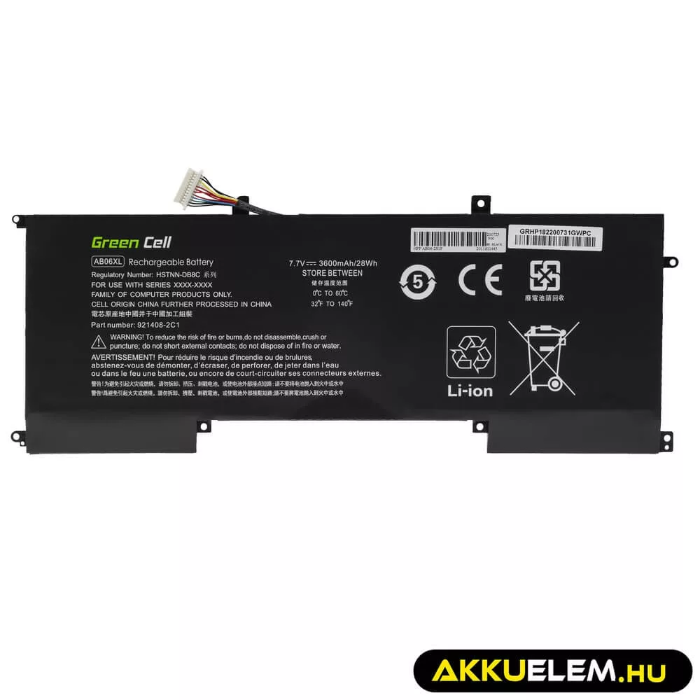 Utángyártott laptop akkumulátor AB06XL HP Envy 13-AD102NW 13-AD015NW 13-AD008NW 13-AD101NW