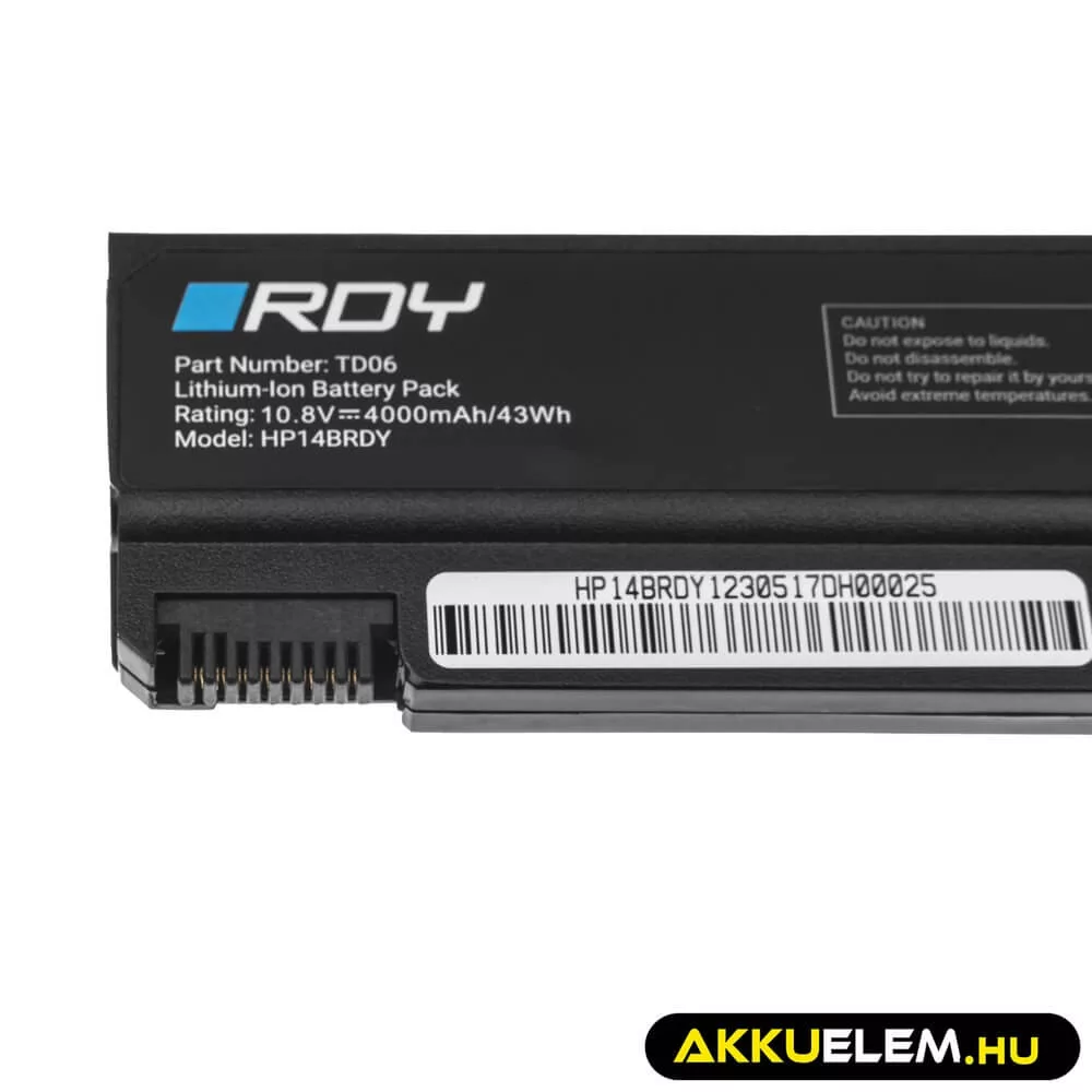 Utángyártott Laptop laptop akkumulátor TD06 TD09 HP EliteBook 6930 6930p 8440p ProBook 6550b 6555b Compaq 6530b 6730b