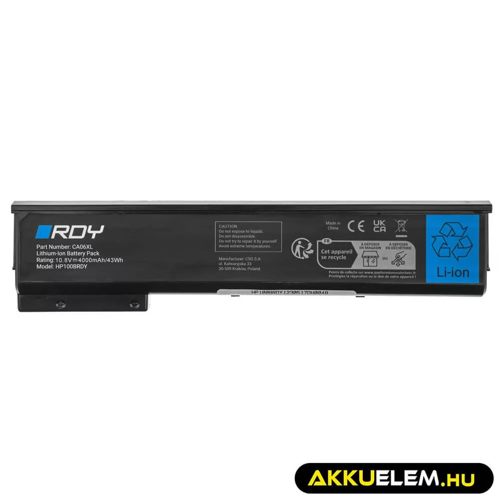 Utángyártott laptop akkumulátor CA06 CA06XL HP ProBook 640 G1 645 G1 650 G1 655 G1