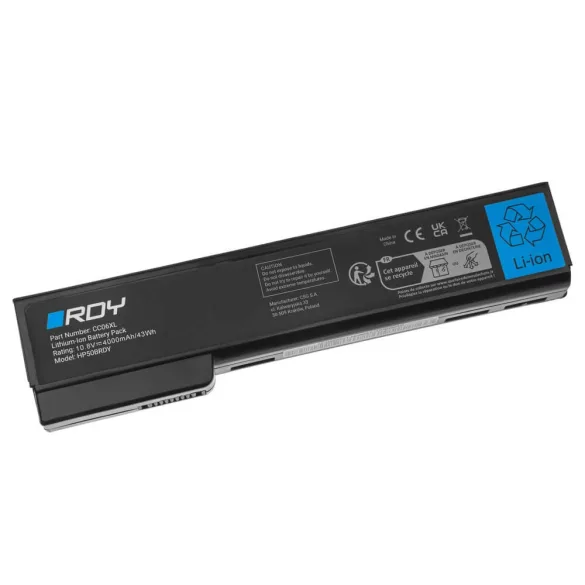 Utángyártott laptop akkumulátor CC06 CC06XL HP EliteBook 8460p 8460w 8470p 8470w 8560p 8570p ProBook 6360b 6460b - GreenCell