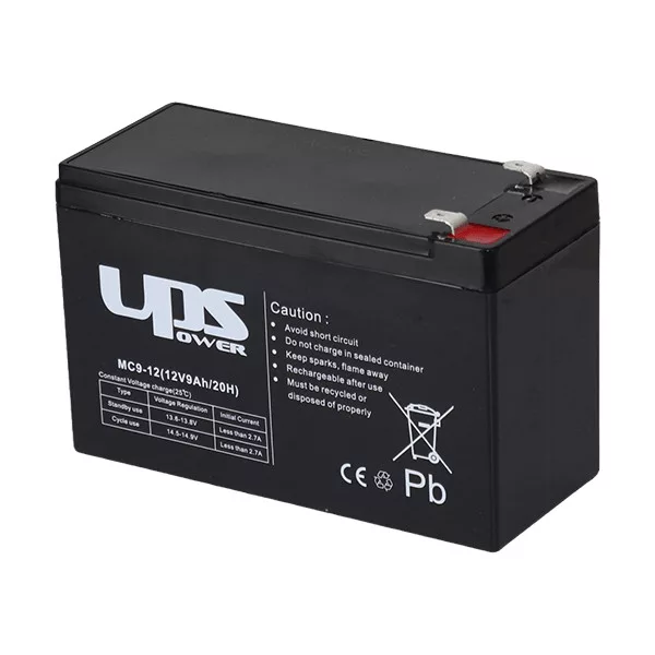 UPS Power 12V 9Ah zselés akkumulátor (MC9-12) UPS Power 12V 9Ah zselés akkumulátor (MC9-12)