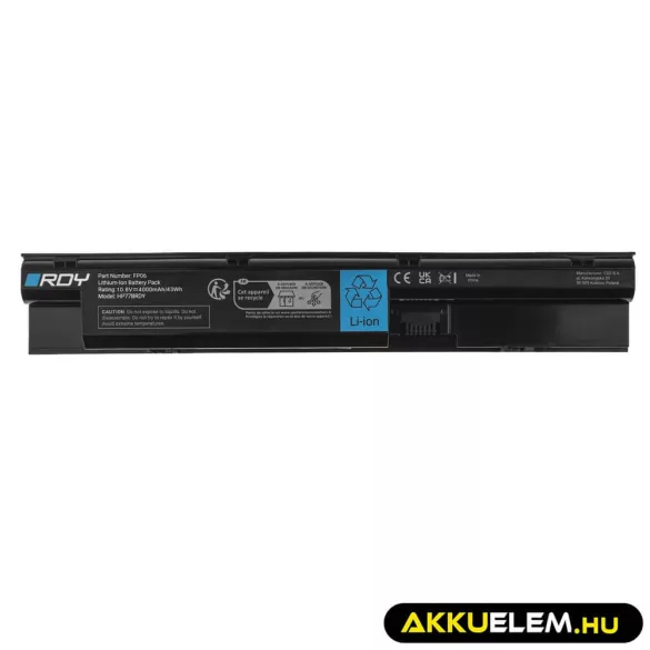 Utángyártott laptop akkumulátor FP06 FP06XL FP09 708457-001 HP ProBook 440 G0 G1 445 G0 G1 450 G0 G1 - GreenCell
