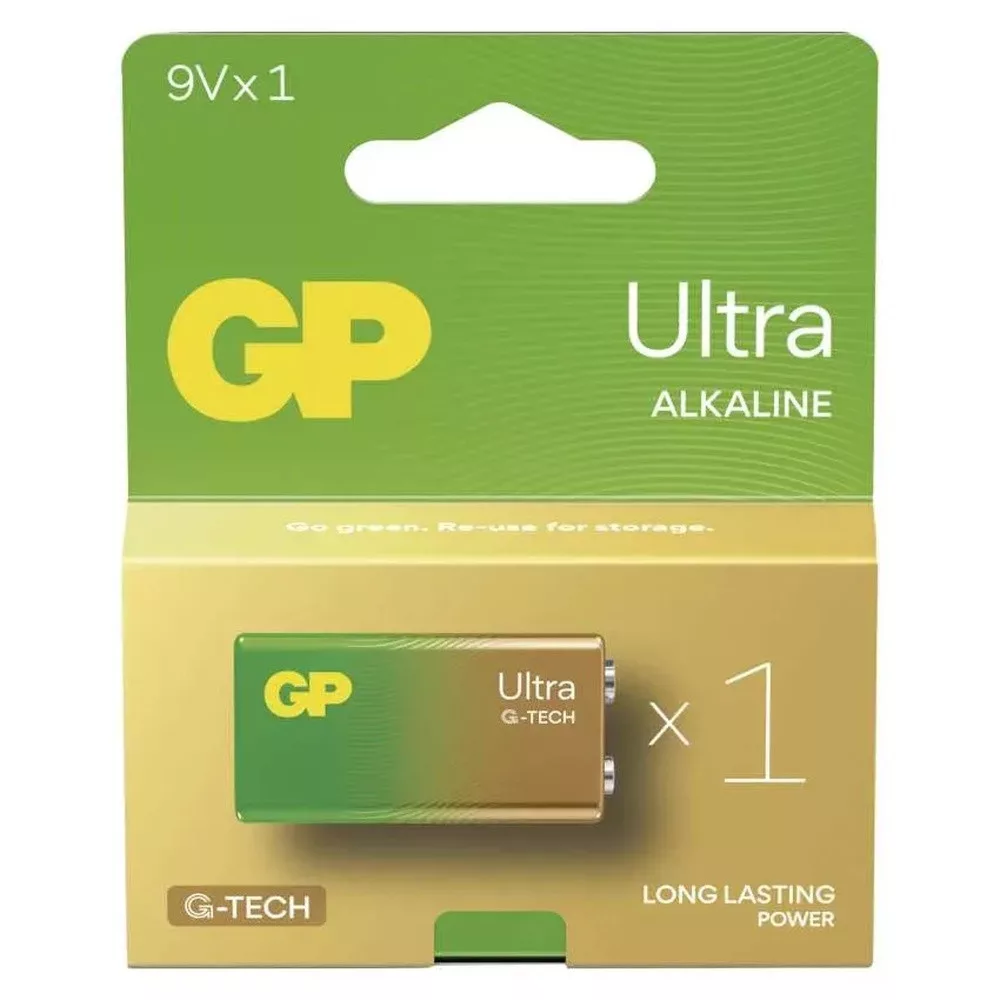 GP Ultra Alkaline 1604AU (9V, block) tartós