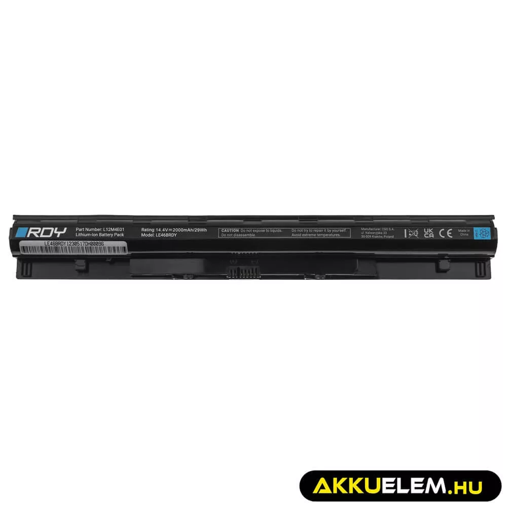 Utángyártott Laptop laptop akkumulátor L12M4E01 L12L4E01 L12L4A02 L12M4A02 Lenovo G50 G50-30 G50-45 G50-70 G50-80 G500s G505s Z50-70 Z51-70