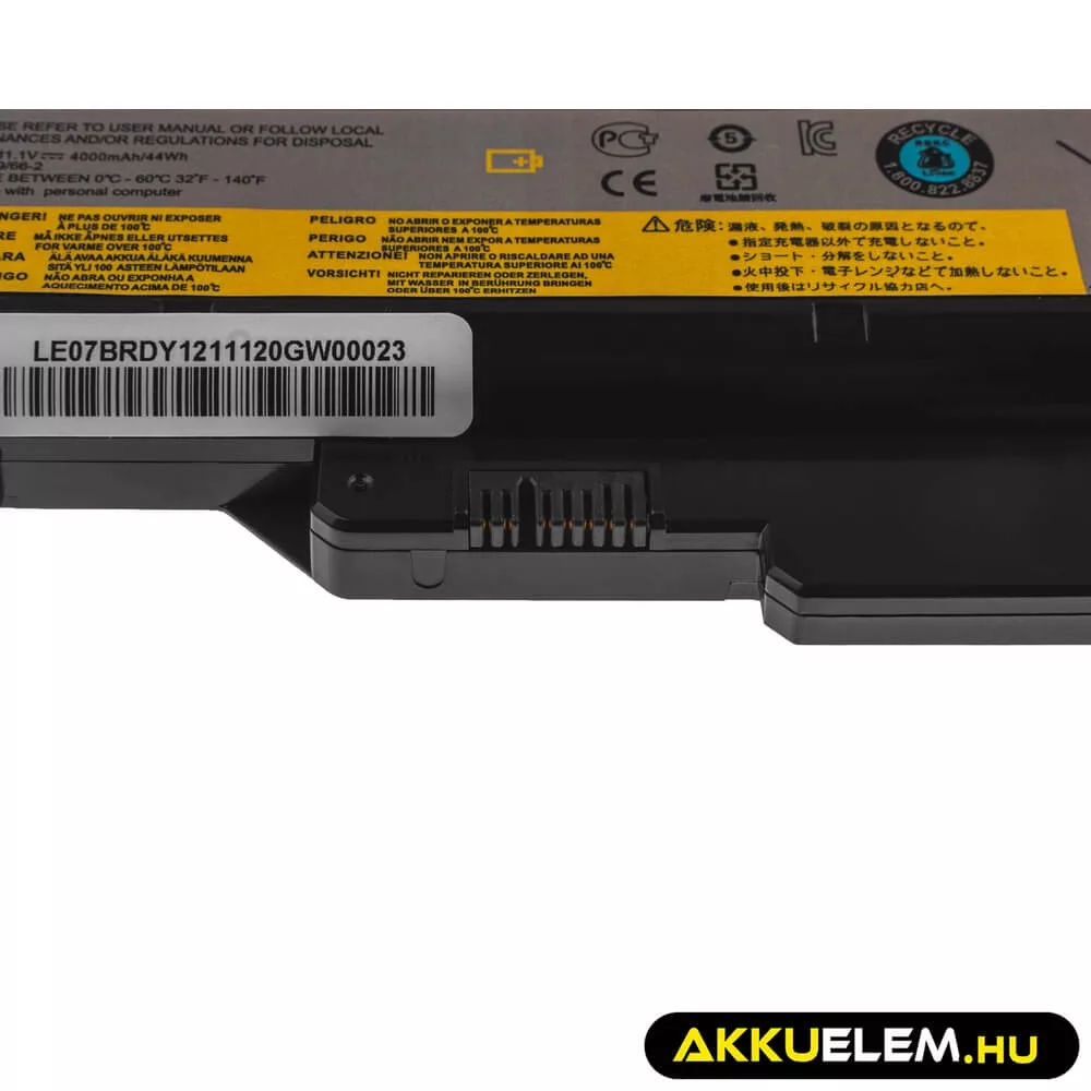 Utángyártott laptop akkumulátor L09L6Y02 L09S6Y02 Lenovo B570 B575 B575e G560 G565 G575 G570 G770 G780