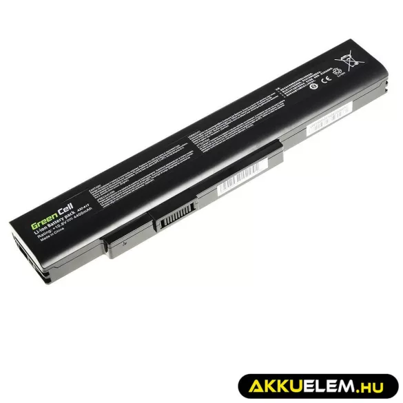 Utángyártott laptop akkumulátor A32-A15 MSI CR640 CX640 Medion Akoya E6221 E7220 E7222 P6634 P6815 Fujitsu LifeBook N532 NH532 - GreenCell