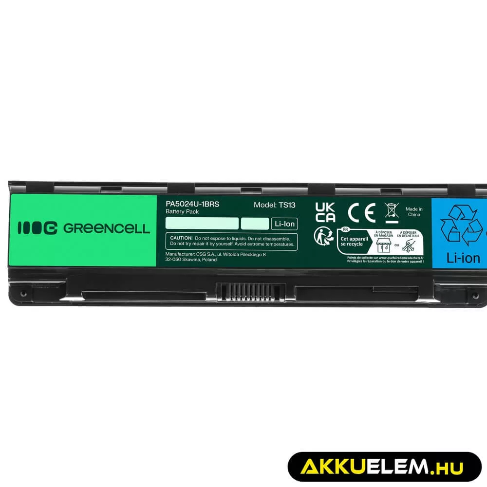 Utángyártott laptop akkumulátor PA5024U-1BRS Toshiba Satellite C850 C850D C855 C870 C875 L850 L855 L870 L875