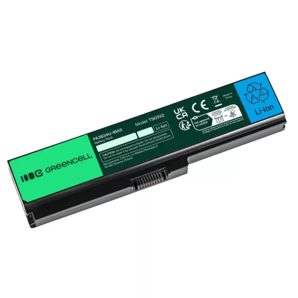 Utángyártott laptop akkumulátor PA3634U-1BRS Toshiba Satellite A660 A665 L650 L650D L655 L670 L670D L675 M300 M500 U400 U500 - GreenCell