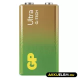 GP Ultra Alkaline 1604AU (9V, block) tartós