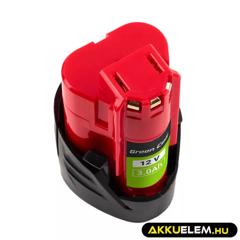 Utángyártott szerszámgép akkumulátor Milwaukee M12 12V 3Ah M12 B3 4932451388