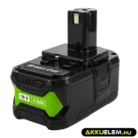 Utángyártott szerszámgép akkumulátor Ryobi ONE+ 18V 4Ah RB18L40 - GreenCell