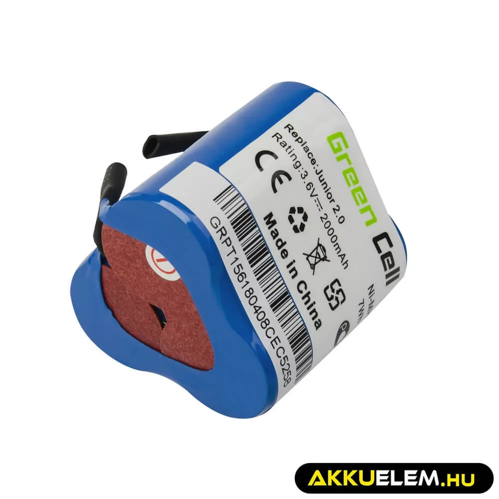 Utángyártott porszívó akkumulátor (2Ah 3.6V) Type141 AEG Electrolux Junior 2.0