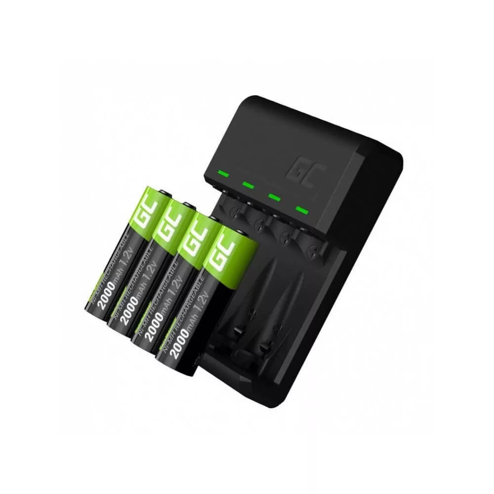 GreenCell akkumulátor töltő 4x AA 2000mAh Ni-MH