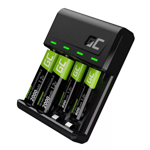 GreenCell akkumulátor töltő 2xAA 2000mAh 2xAAA 800mAh - GreenCell