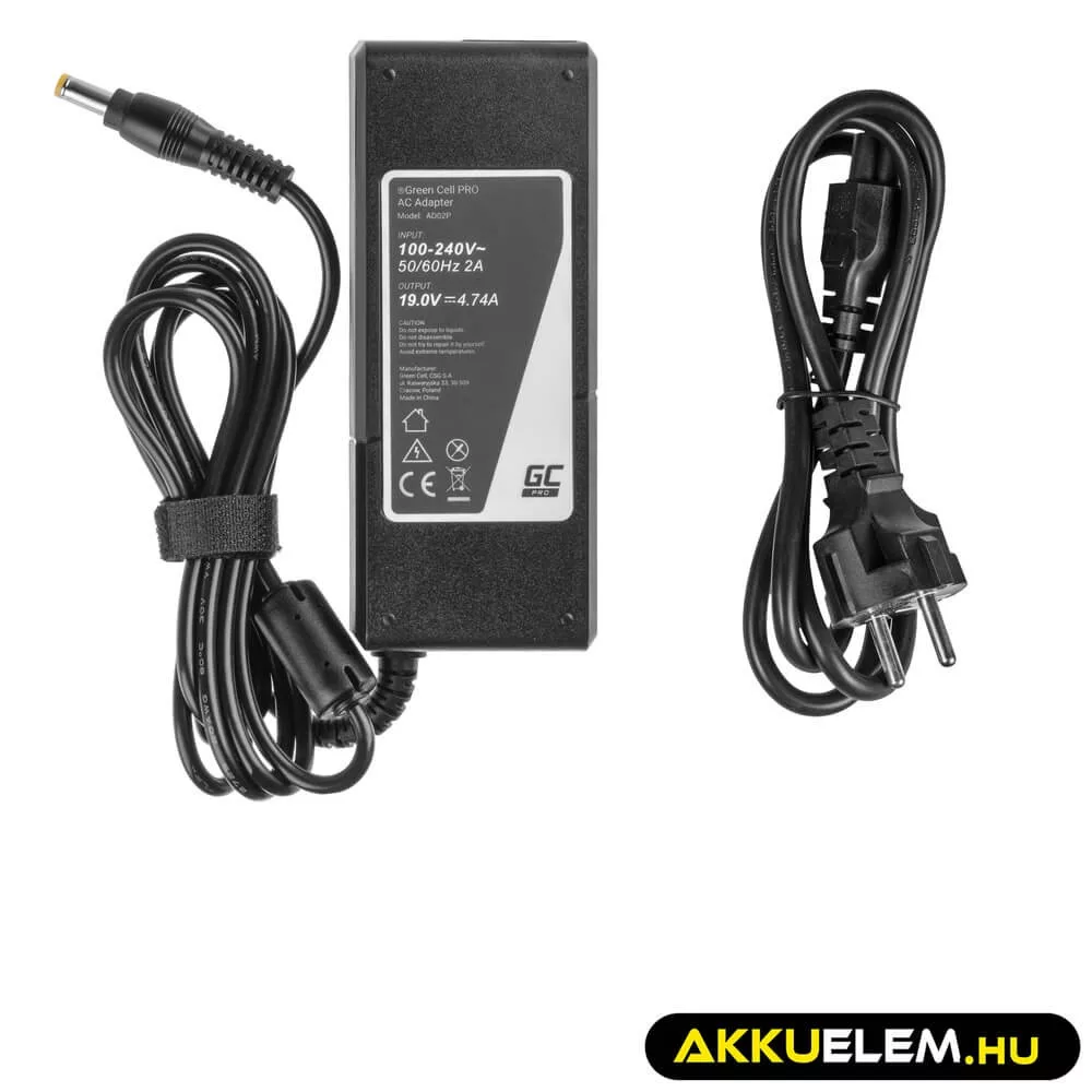 Utángyártott PRO laptop adapter töltő / AC Adapter 19V 4.74A 90W Acer Aspire 5733 5749 5749Z 5750 5750G 7750G V3-531 V3-551 V3-571 V3-571G
