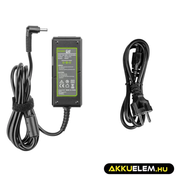Utángyártott PRO laptop adapter töltő / AC Adapter 19V 2.37A 45W Asus R540 X200C X200M X201E X202E Vivobook F201E S200E ZenBook UX31A UX32V - GreenCell